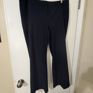 Nine West Navy Wide-Leg Trousers